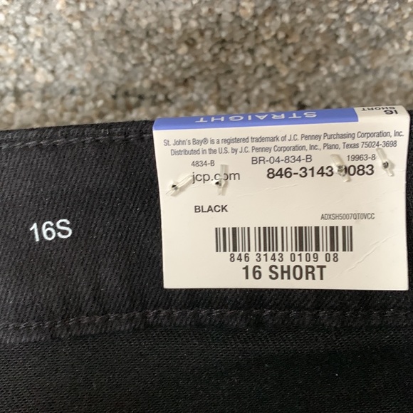 *HP!!* NWT Black Straight Leg Secretly Slender Stretch Jeans 16S - Picture 6 of 10